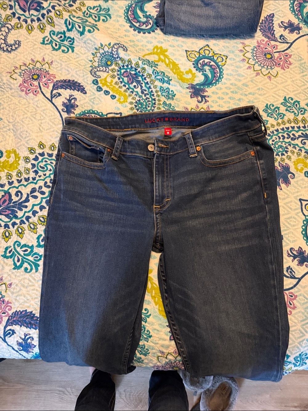 Lucky Brand Women's Dark Indigo Straight Leg Jeans